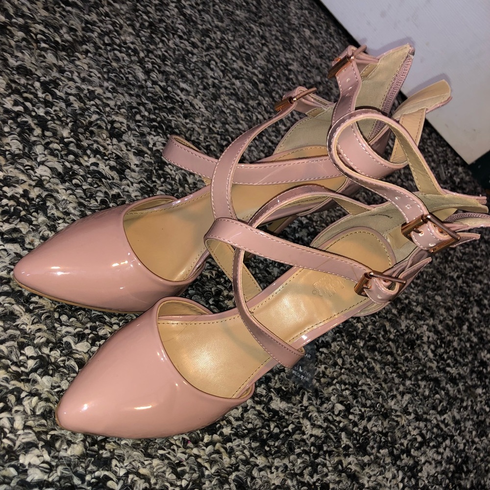 Blush pink heels
